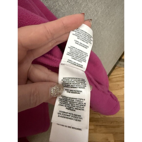 Columbia Fleece Sweatshirt Jacket Women’s Large L Pink Full Zip Up Pockets - Picture 7 of 8